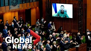 "Do more:" Ukrainian President Zelenskyy urges Canada to help stop Russian aggression | FULL