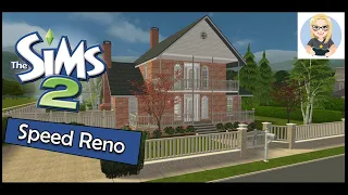 The Sims 2 Speed Reno: 105 Sim Lane! | Beautiful solid brick traditional home