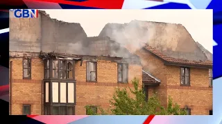 Bedford gas explosion: GB News' Mark White reports after two people were injured in a fire