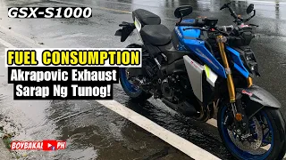 Suzuki Gsx-S1000 Actual Fuel Consumption / New Akrapovic Exhaust MAS Gumanda Tunog Mas BUO