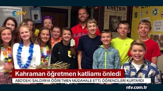 Kahraman öğretmen katliamı önledi (3 kurşunla vurulmasına rağmen saldırganın üzerine atladı)