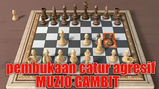 Agresifnya Muzio Gambit.. Zukertort vs Anderssen