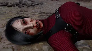 RE4 Remake Freecam - Default Ada Wong Deaths (Part 1)