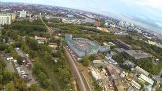 DJI Phantom. Полёт над Москвой, дальность 3 километра