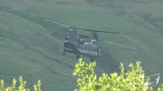 Chinook Helicopter Mega Low below Pen y Fan Brecon Beacons Wales