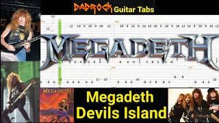 Devils Island - Megadeth - Guitar + Bass TABS Lesson