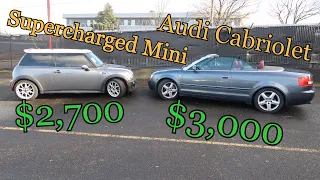 Supercharged Mini Cooper and a nice Audi A4 Cabriolet! LIFE OF A DEALER