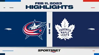 NHL Highlights | Blue Jackets vs. Maple Leafs - February 11, 2023