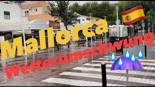 Paguera XXL 💙 Starkregen & Gewitter  ⛈️  der ausgefallene Sonntag ☔️ wenig Sonne 🇪🇸Mallorca 🌴