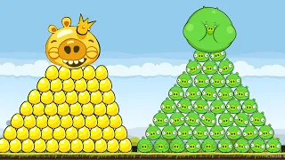 Angry Birds Classic - 9999 Powers Ups and 9999 Thunder Birds vs All Golden Egg!