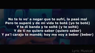 Te Bote Remix   Casper, Nio García, Darell, Nicky Jam, Bad Bunny, Ozuna LYRICVIDEO   YouTube