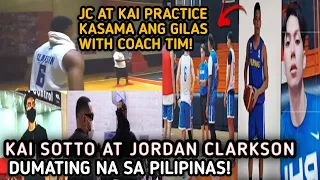 Kai Sotto at JC nasa manila na at sasabak agad sa practice with Gilas! Solid 12-man roster ng Gilas!