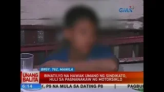 UB: Binatilyo na hawak umano ng sindikato, huli sa pagnanakaw ng motorsiklo