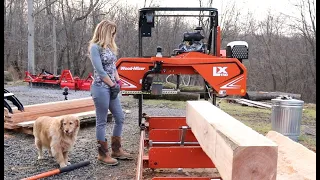 #651 More Hardwoods on The Woodmizer LX 150 Sawmill, Red Oak