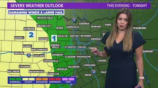 DFW Weather: Storm chance Tuesday night; rain chances through Memorial Day Weekend