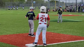 9u hit almost out the park