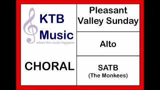 Pleasant Valley Sunday (The Monkees) SATB Choir [Alto Part Only]