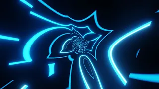 VJ LOOP NEON Blue Tunnel Loop Abstract Background Video Simple Lines Pattern 4k Screensaver