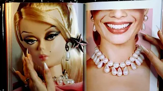 ASMR Book 🎀 Barbie the World Tour Margot Robbie 📖 Page Turning, Tapping, Tracing ✨ Inaudible Whisper