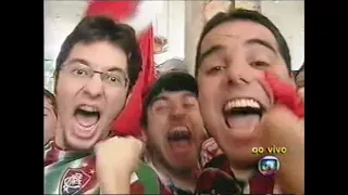 Em 2007, Fluminense e torcida comemoram título da Copa do Brasil