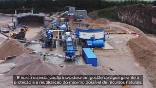 Soluções de processamento natural da CDE - maximizando a produção de areia, agregados e minerais.