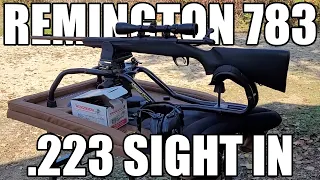 Remington 783 in .223 remington sigthing in and test fire.
