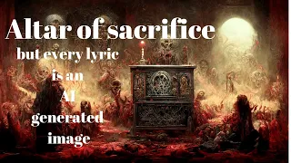 Slayer - Altar of sacrifice but every lyric is an AI generated image