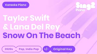 Taylor Swift & Lana Del Rey - Snow On The Beach (Piano Karaoke)