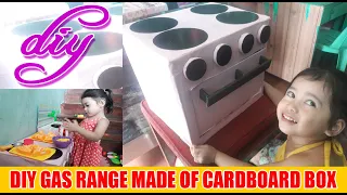 DIY Toy Made of Cardboard | DIY Gas Range Toy for Kids