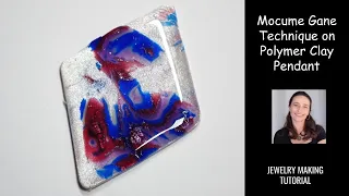 Mokume Gane Technique On Polymer Clay Pendant - Jewelry Making Tutorial