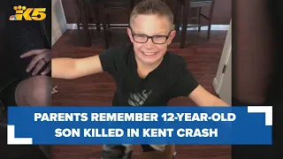 'A heart of gold': Parents remember 12-year-old son killed in Kent crash