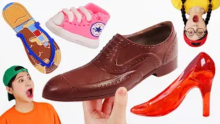 Edible Chocolate Shoes Mukbang 먹는 신발 먹방 DONA 도나