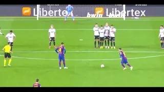 Messi Freekick Against Valencia | Messi scores a freekick yet again!