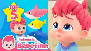 [BEST 5] Bayi Hiu & Boo Boo Song | Kumpulan Lagu Anak | Bebefinn Bahasa Indonesia