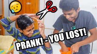 YOU LOSE - I CUT YOUR HAIR 😱 - WATCH TILL THE END ⁉️😂 | VelBros Tamil