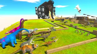 HERBIVORE DINOSAURS Saving  PREHISTORIC MAMMALS PARKOUR DEATH RUN - ARBS