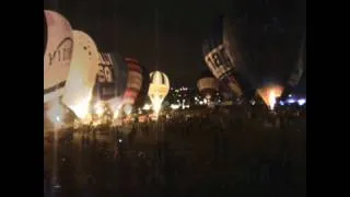 Bristol Balloon Fiesta 2011 Thursday Night Glow Time Lapse