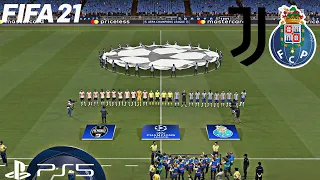 (PS5) FIFA 21 JUVENTUS VS PORTO GAMEPLAY (4K HDR 60fps) UEFA CHAMPIONS LEAGUE ROUND OF 16 PREDICTION