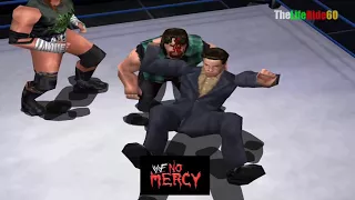 WWF No Mercy N64 full All attiers, taunts, entrance and Finishers! part 5 Final