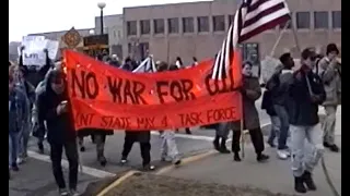 Gulf War March on KSU Campus Feb., 1992