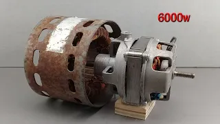 How To Make Free 230V 6000W Electricity Generator For Use At Home