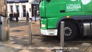 Lidl Lorry get stuck - East Street, Southampton GORFCAM Southampton Car Cam Man