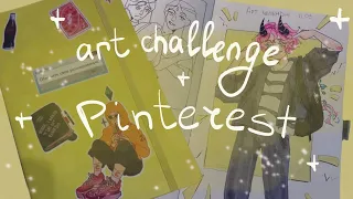 создала персонажа с помощью Пинтерест ♡☆°°•♡° (pinterest) || арт челендж || art challenge