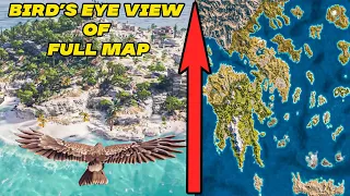 Assassin's Creed Odyssey - Bird's Eye View of Full Map | Time-lapse Video