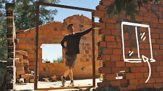 #52 Renovating bricks and windows in our old abandoned portuguese ruin