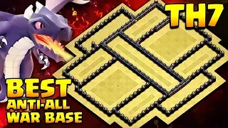 TH7 War Base | Town Hall 7 | Anti-Dragon/Hogs/Gaints | Clash of Clans