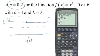 Using Definition of Limit, Given Epsilon Find Delta Using a Graph