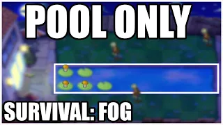 I Can Only Plant In The Pool Challenge... Survival Fog | Plant VS. Zombies