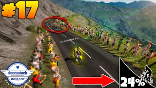 Tour De France 2020 PS4 | Stage 17 - COL DE LA LOZE!!! (Quick-Step Gameplay)