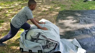 Inflable Tent Setup Pt 1